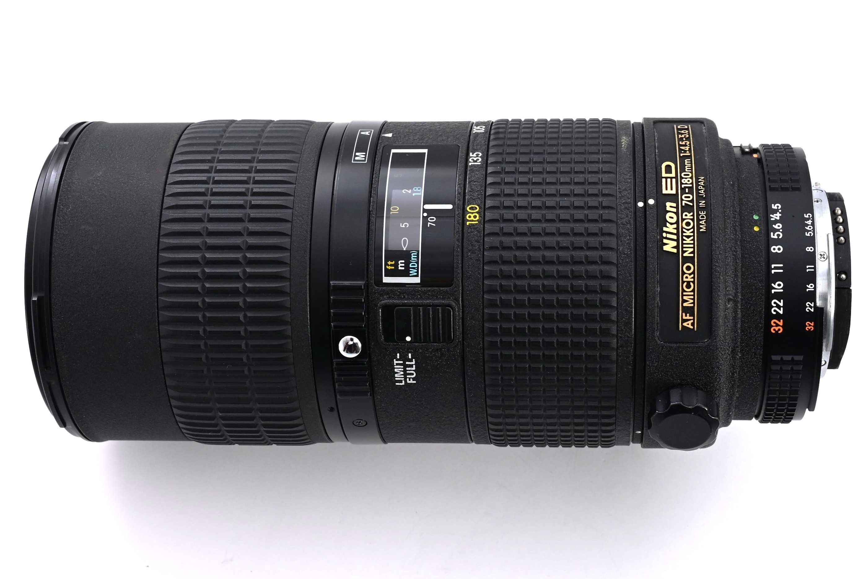 【極美品】Nikon AF Micro 70-180mm D ズーム Nikon AF Micro 70-180mm f/4.5-5.6D ED Macro Zoom Lens Near Mint